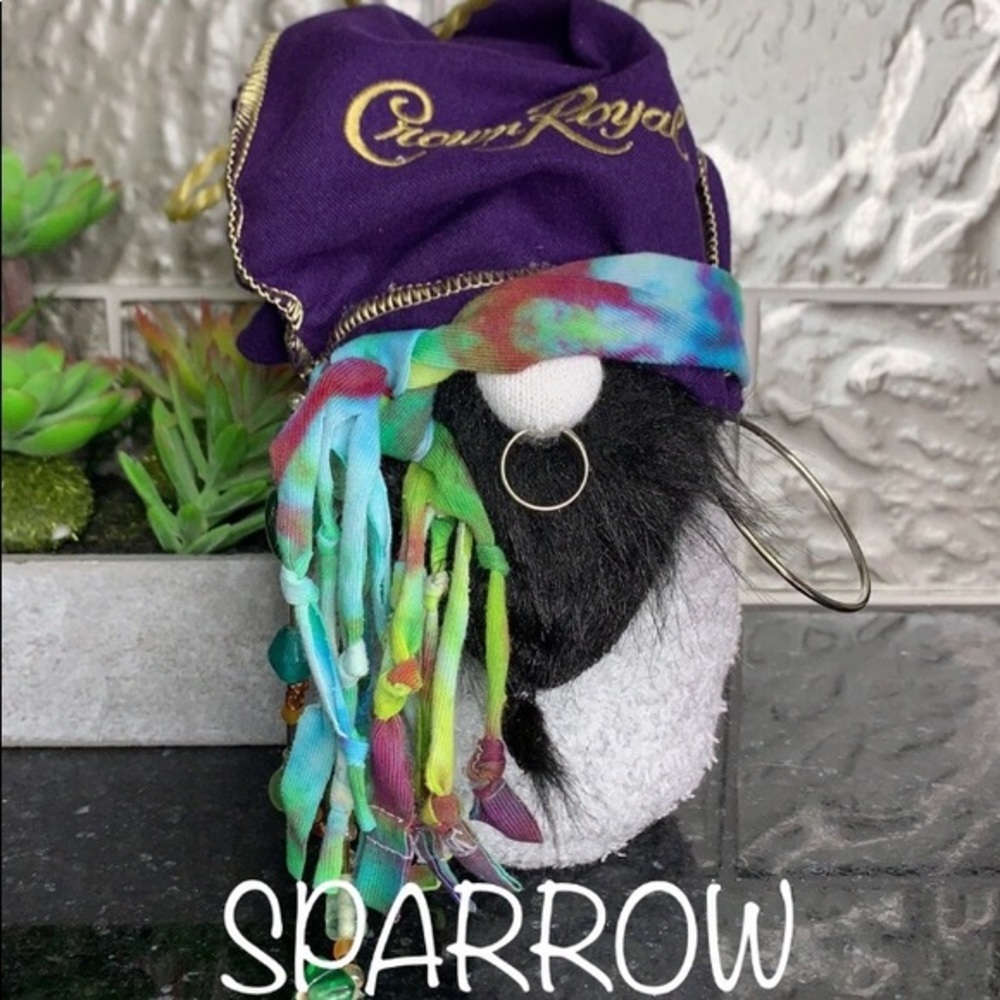 Bearded Pirate Fuzzy Sock Gnome